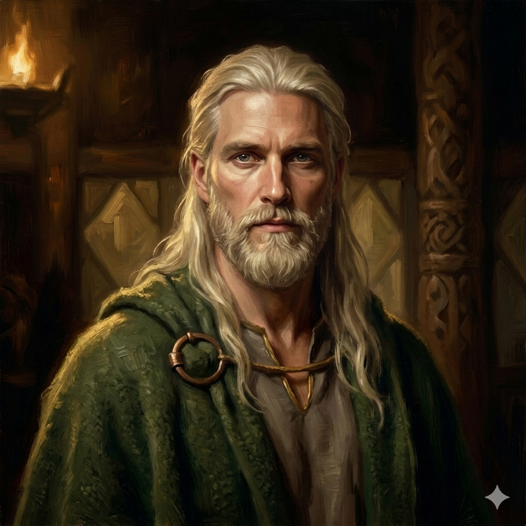Painterly portrait of Forseti
