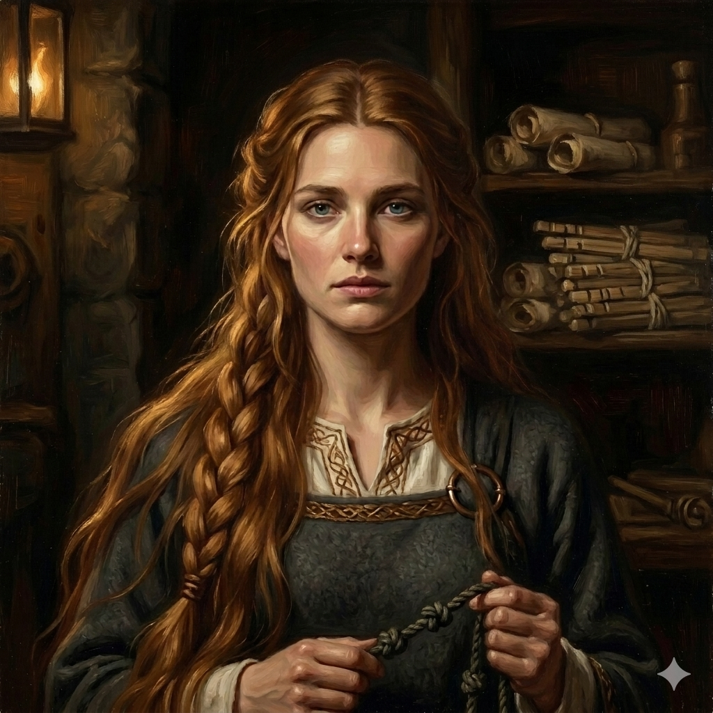 Painterly portrait of Vár